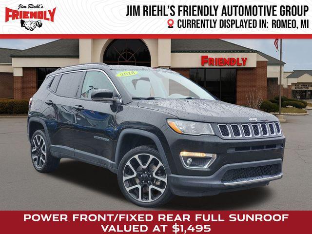 used 2018 Jeep Compass car, priced at $13,500