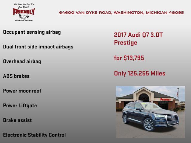 used 2017 Audi Q7 car, priced at $13,795
