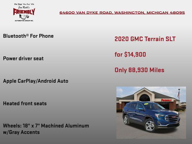 used 2020 GMC Terrain car, priced at $14,900