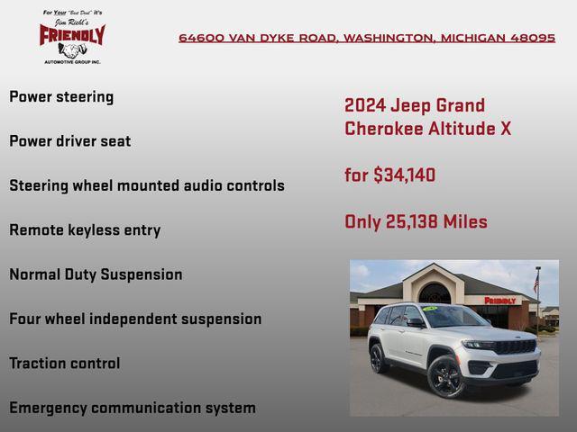used 2024 Jeep Grand Cherokee car, priced at $34,140