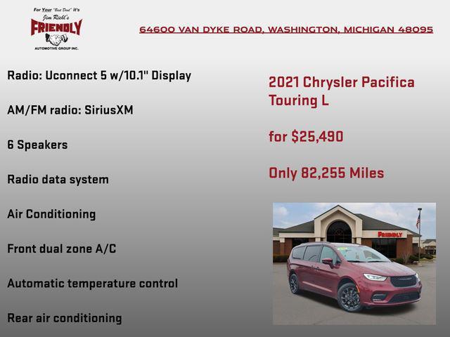 used 2021 Chrysler Pacifica car, priced at $25,490