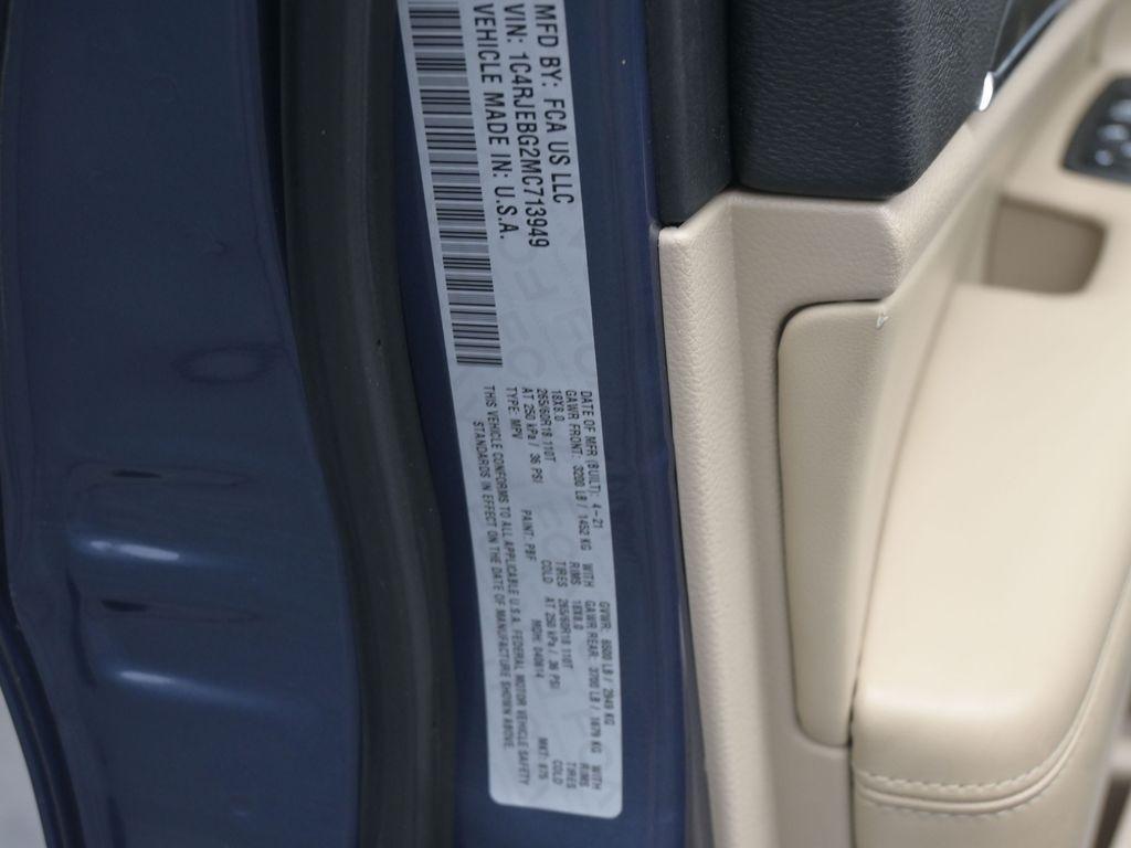 used 2021 Jeep Grand Cherokee car, priced at $24,987