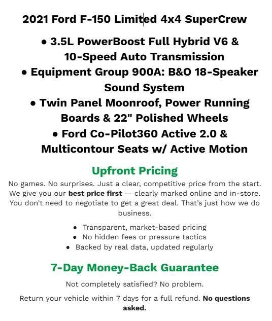 used 2021 Ford F-150 car, priced at $40,365