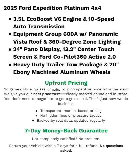 used 2025 Ford Expedition car, priced at $67,699