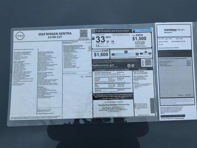 new 2025 Nissan Sentra car, priced at $26,901