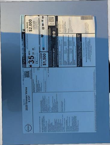 new 2025 Nissan Versa car, priced at $18,421