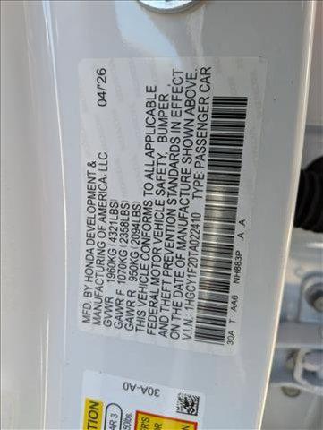 new 2026 Honda Accord car, priced at $29,900