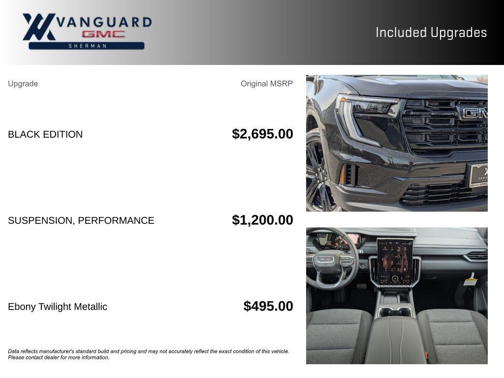 new 2026 GMC Acadia car, priced at $46,379