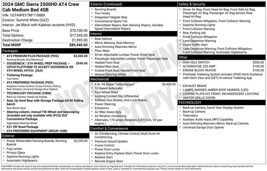 used 2024 GMC Sierra 2500 car, priced at $69,669