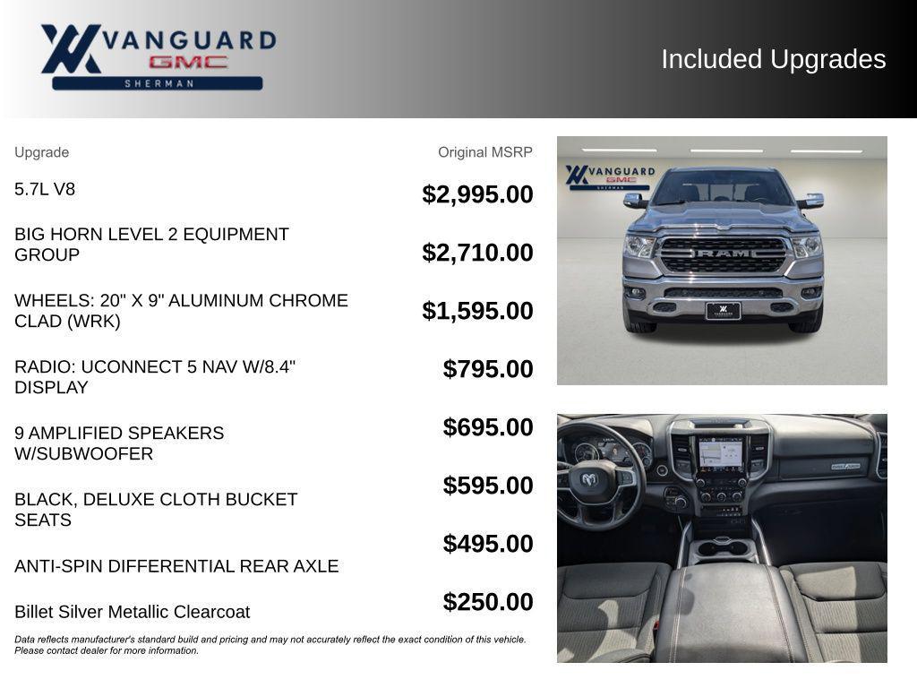 used 2022 Ram 1500 car, priced at $33,997