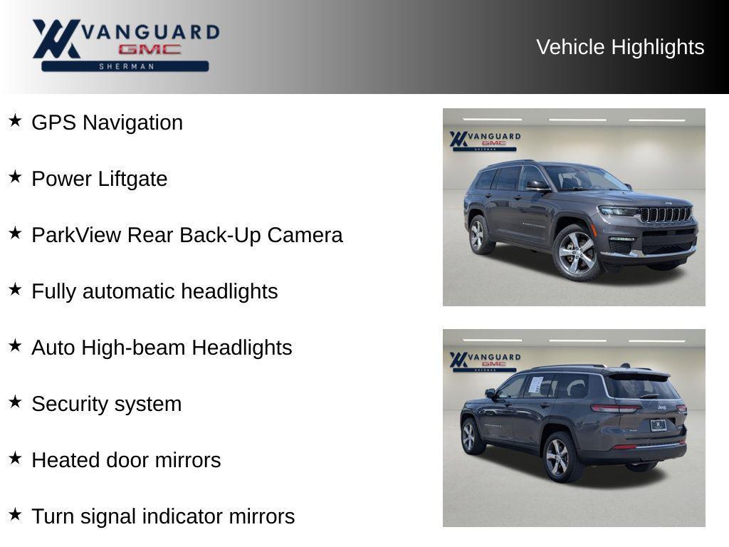 used 2022 Jeep Grand Cherokee L car, priced at $25,584