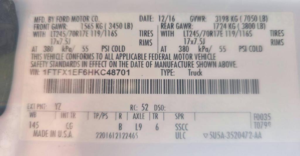 used 2017 Ford F-150 car, priced at $11,899