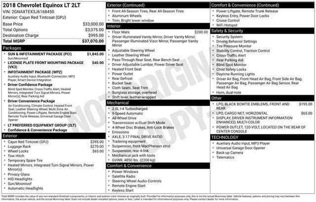 used 2018 Chevrolet Equinox car, priced at $11,299