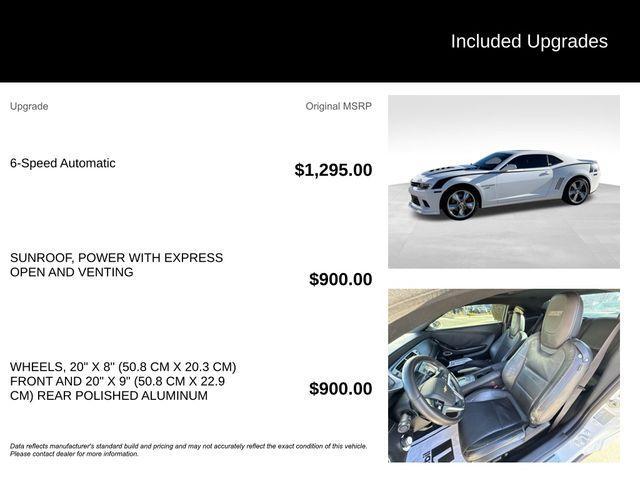 used 2015 Chevrolet Camaro car, priced at $20,199