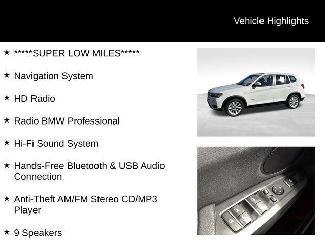 used 2017 BMW X3 car, priced at $16,998