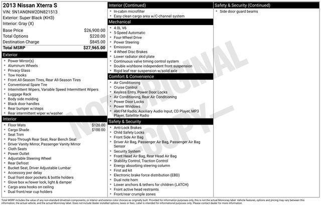 used 2013 Nissan Xterra car, priced at $9,299