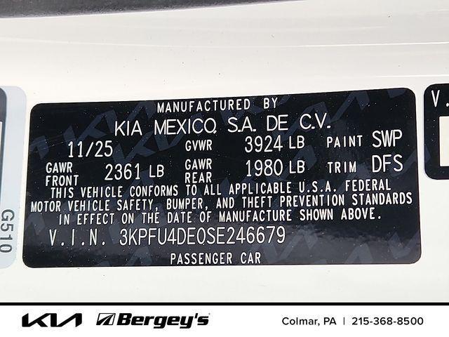 new 2025 Kia K4 car, priced at $25,404