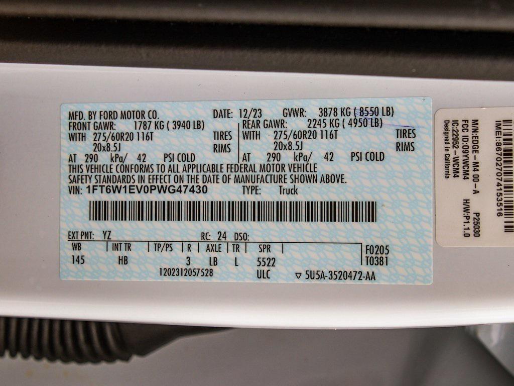 used 2023 Ford F-150 Lightning car, priced at $38,740