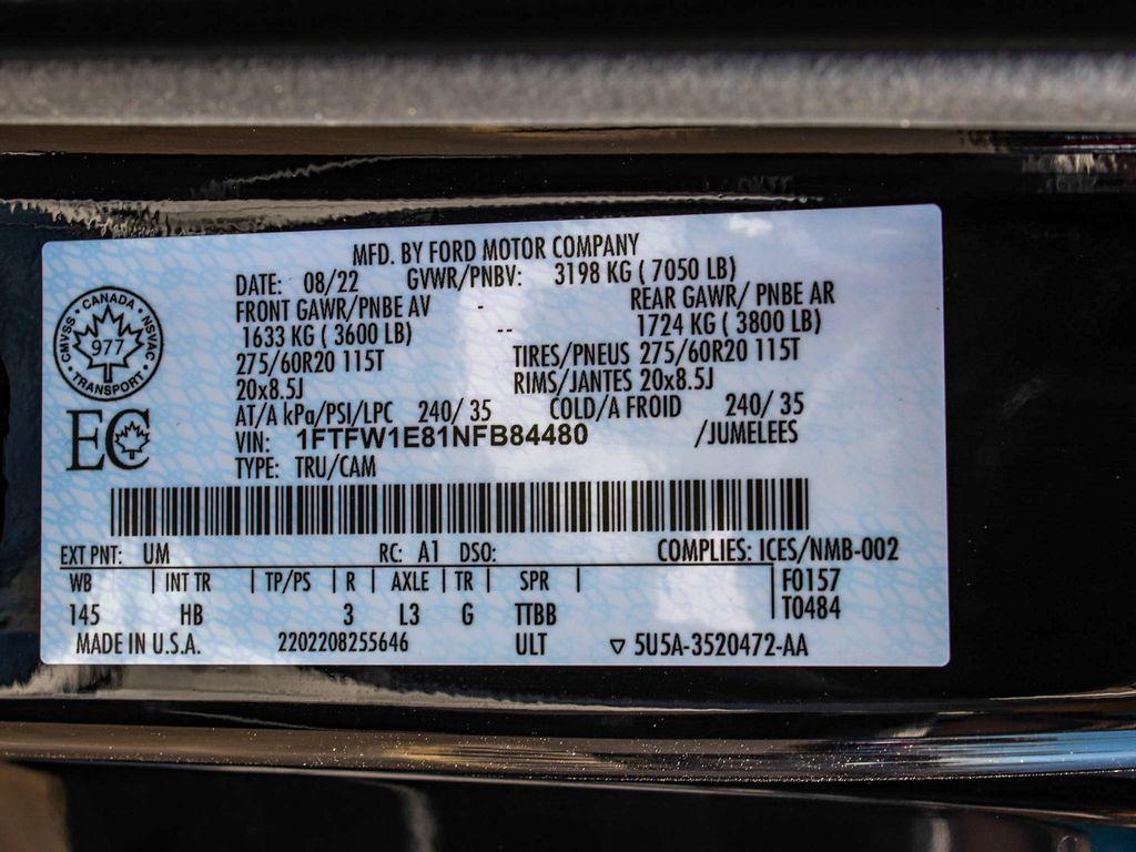 used 2022 Ford F-150 car, priced at $40,450