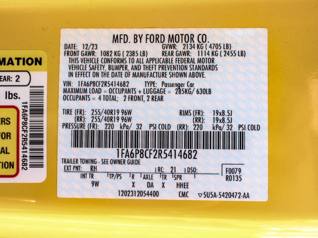 used 2024 Ford Mustang car, priced at $39,450