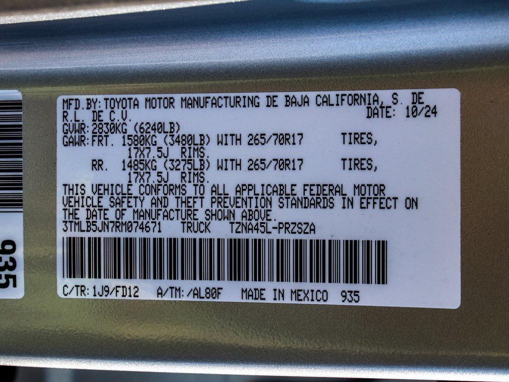 used 2024 Toyota Tacoma car, priced at $39,450