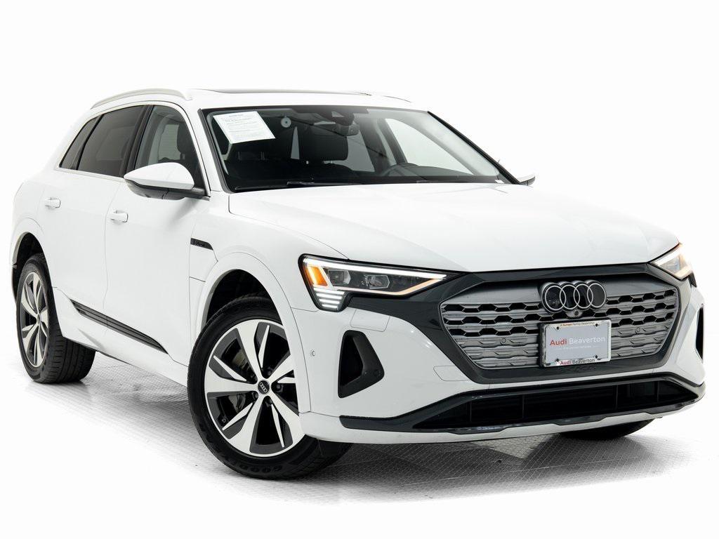 used 2024 Audi Q8 e-tron car, priced at $42,995