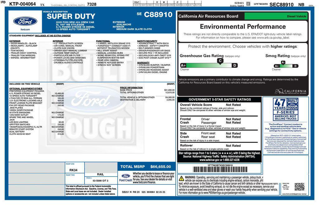 used 2025 Ford F-250 car, priced at $59,973