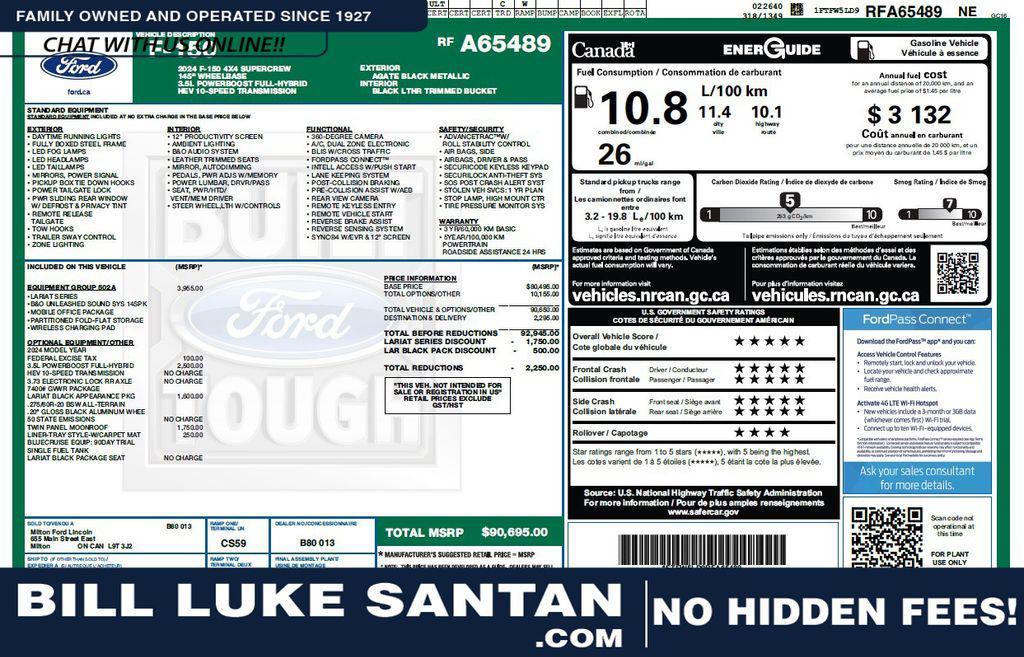 used 2024 Ford F-150 car, priced at $50,973