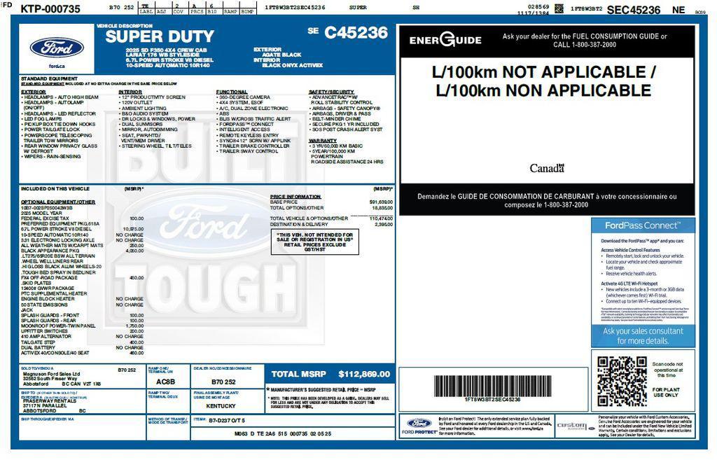 used 2025 Ford F-350 car, priced at $75,473