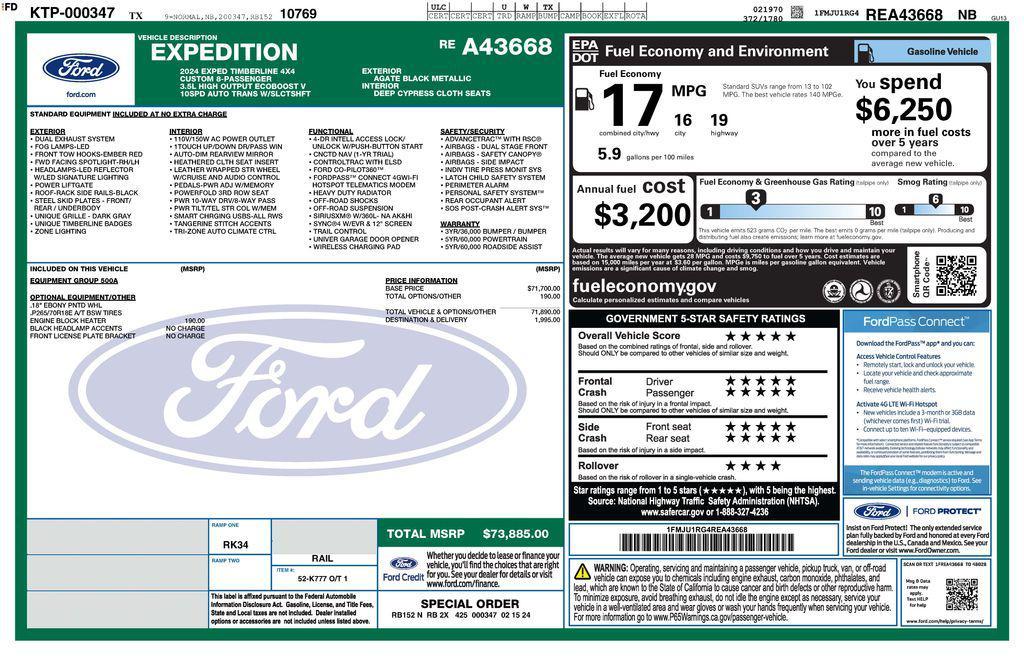 used 2024 Ford Expedition car, priced at $60,873