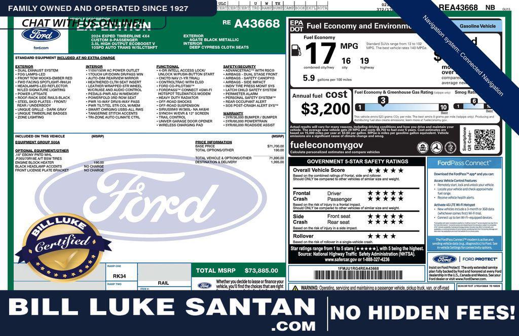 used 2024 Ford Expedition car, priced at $64,973