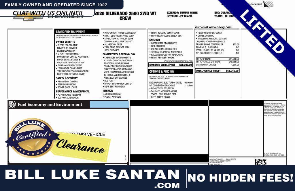 used 2020 Chevrolet Silverado 2500 car, priced at $34,373