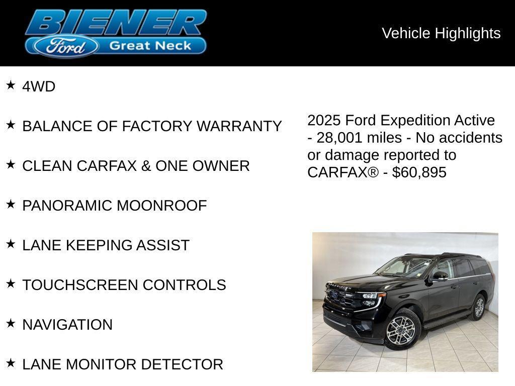 used 2025 Ford Expedition car, priced at $60,895