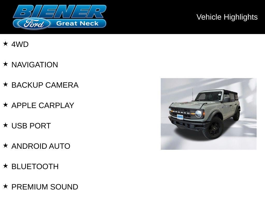 used 2021 Ford Bronco car, priced at $35,070