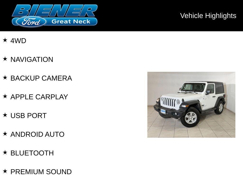 used 2021 Jeep Wrangler car, priced at $23,417