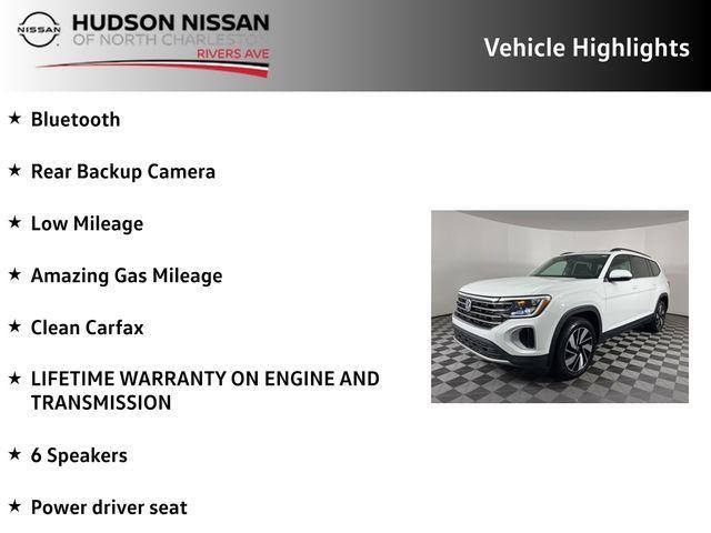 used 2024 Volkswagen Atlas car, priced at $27,000