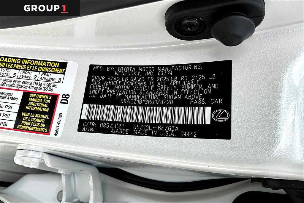 used 2024 Lexus ES 350 car, priced at $47,495