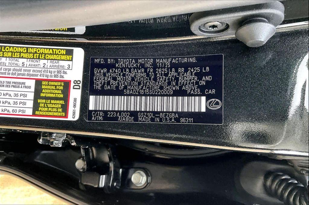 new 2025 Lexus ES 350 car, priced at $49,224