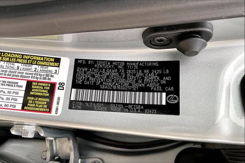 new 2025 Lexus ES 350 car, priced at $49,600