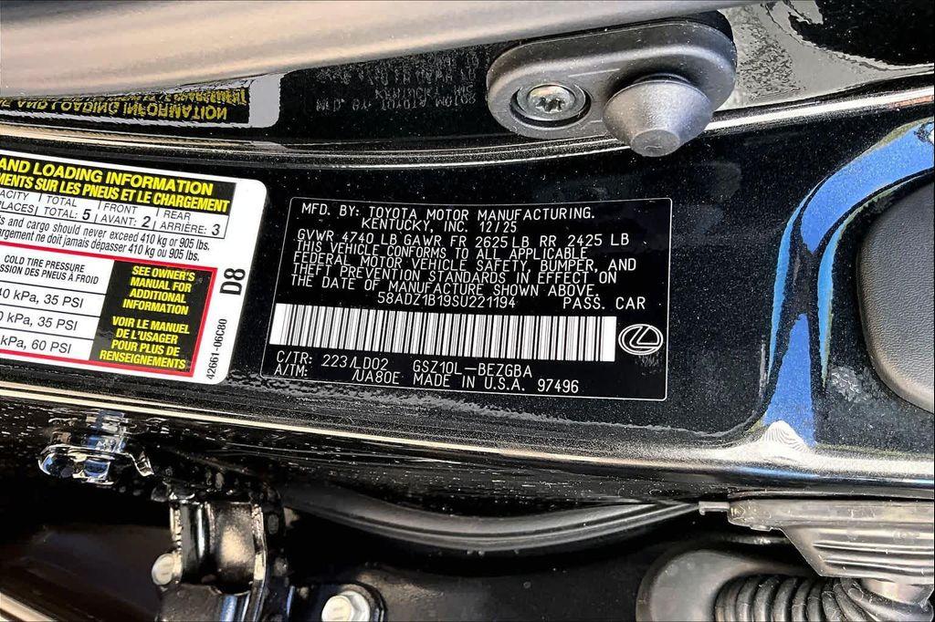 new 2025 Lexus ES 350 car, priced at $47,865