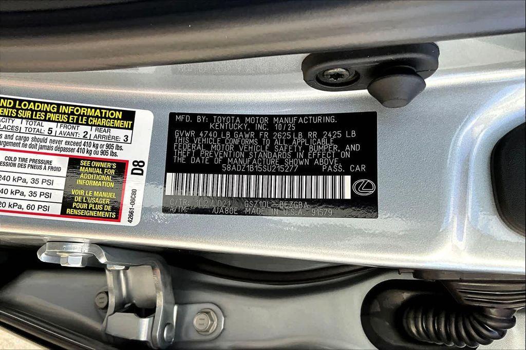 new 2025 Lexus ES 350 car, priced at $49,649