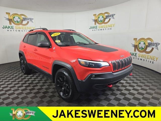used 2021 Jeep Cherokee car, priced at $21,767