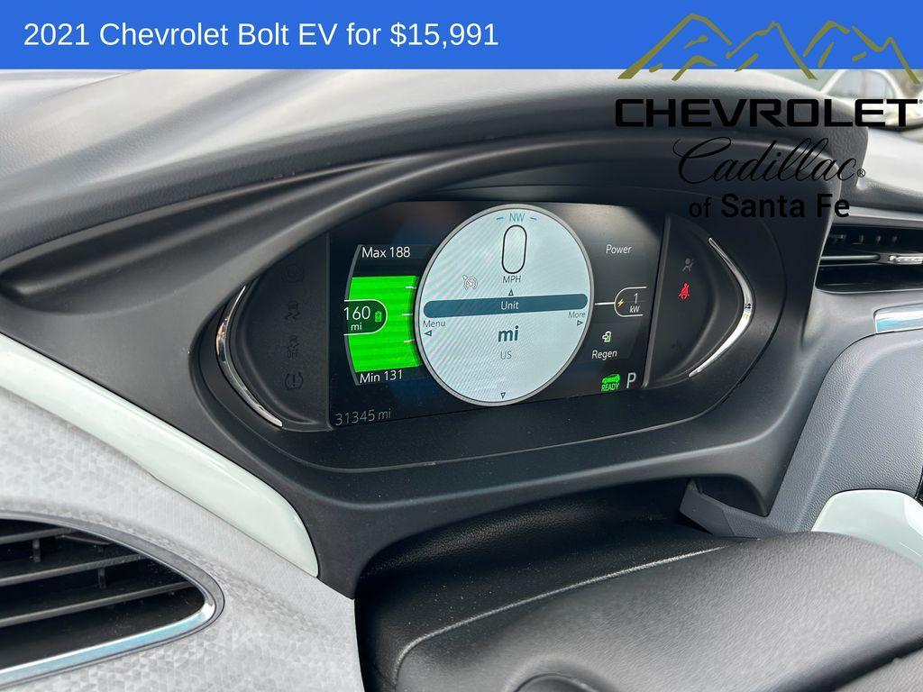 used 2021 Chevrolet Bolt EV car, priced at $15,991