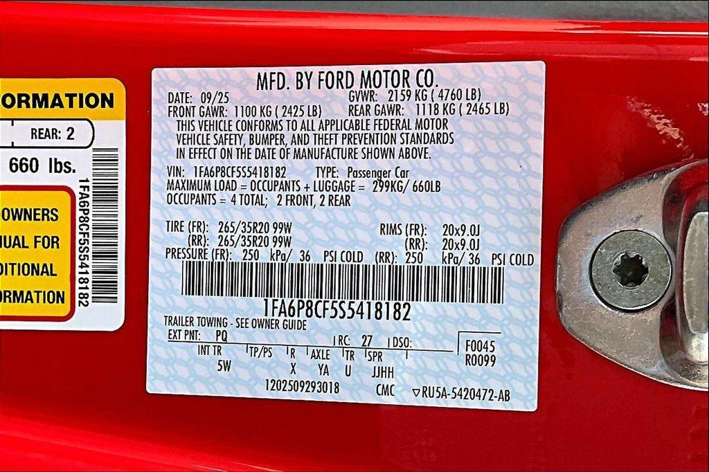 new 2025 Ford Mustang car, priced at $58,855