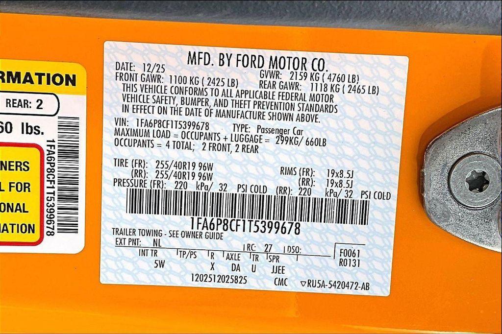 new 2026 Ford Mustang car, priced at $62,400