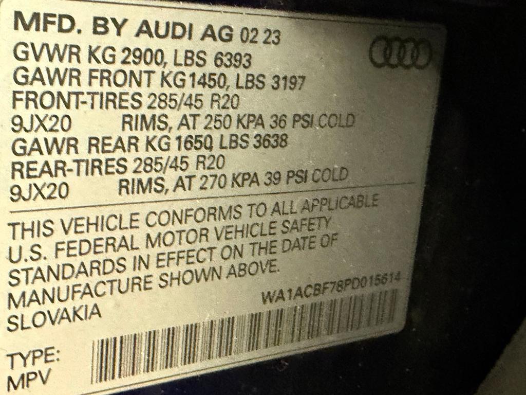 used 2023 Audi Q7 car, priced at $34,796