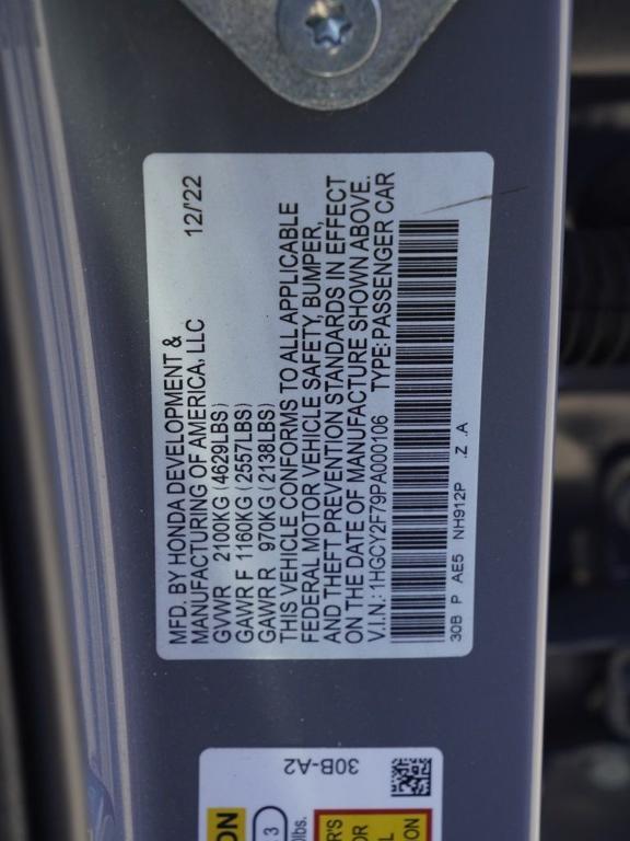 used 2023 Honda Accord Hybrid car, priced at $27,739