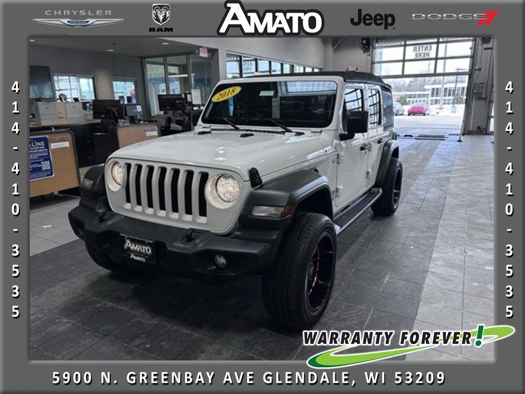 used 2018 Jeep Wrangler Unlimited car, priced at $19,988