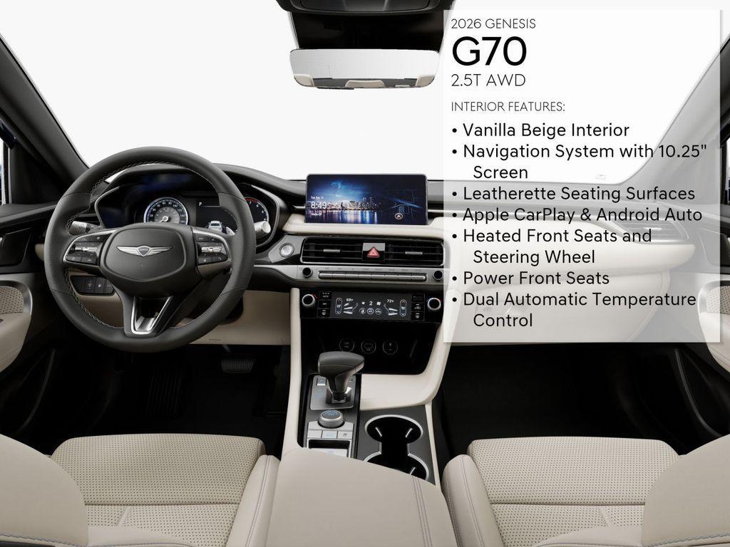 new 2026 Genesis G70 car, priced at $46,945