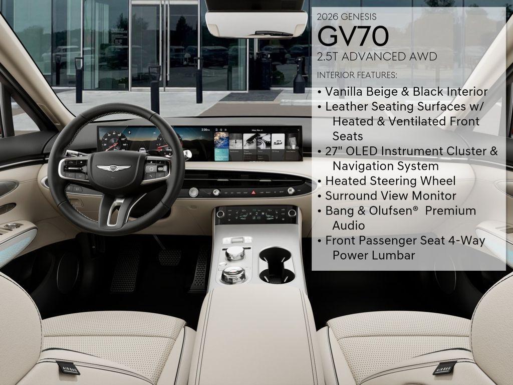 new 2026 Genesis GV70 car, priced at $57,960